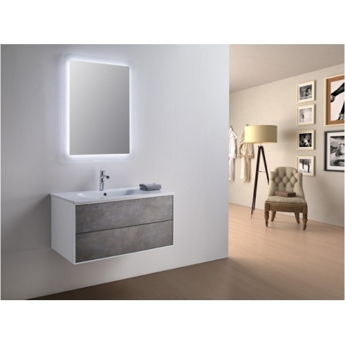 Meuble simple vasque PARIGI 91 cm - Vulcano Métal - Compo 13 Meuble simple vasque PARIGI 91 cm - Vulcano Métal - Compo 13