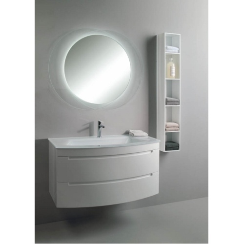 Meuble simple vasque GINGER 100 cm - Blanc Mat Meuble simple vasque GINGER 100 cm - Blanc Mat