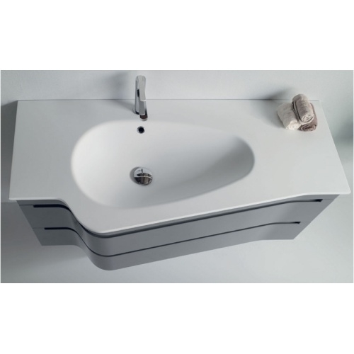 Meuble simple vasque SLALOM 122 cm - Verde Reseda Mat Slalom vasque minralsolid mat