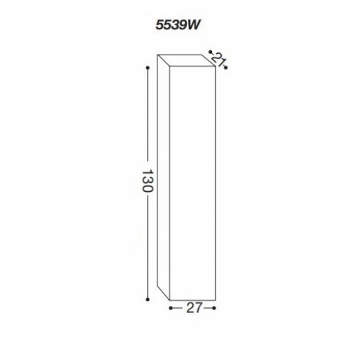 Colonne suspendue Hauteur 130 cm - 5539W Laqué Colonne suspendue Hauteur 130 cm - 5539W Laqué