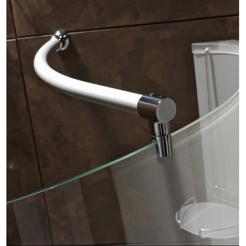 Paroi de douche fixe courbe avec déflecteur Espace Plus modulable JACUZZI RAIDISSEUR Paroi de douche fixe courbe avec déflecteur Espace Plus modulable JACUZZI RAIDISSEUR
