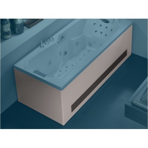 Tablier Façade en Bi-matière (Verre Ardoise) baignoires Kinédo - L180 cm