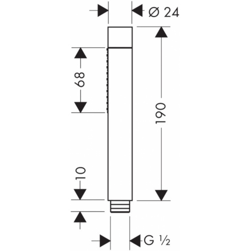 Mitigeur Bain/Douche set de finition Axor Starck Organic - 12016000 Axor starck douchette tube à 2 jets