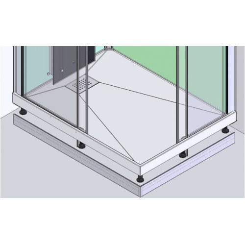 Kit Réhausse avec plinthe argent satin pour Kineform C90 Kit Réhausse avec plinthe argent satin pour Kineform C90
