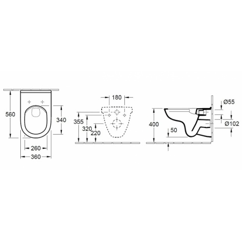 Pack WC Geberit UP320 + Cuvette O'Novo VILLEROY + Plaque Sigma blanche** Schéma o;novo 5660 Pack WC Geberit UP320 + Cuvette O'Novo VILLEROY + Plaque Sigma blanche** Schéma o;novo 5660