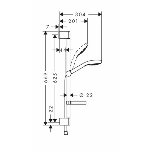Set Croma Select S 110 Vario avec porte-savon - 26566400* 18 hmg00653 eps Set Croma Select S 110 Vario avec porte-savon - 26566400* 18 hmg00653 eps