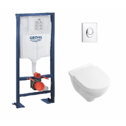 Pack WC Grohe Rapid SL + Cuvette O'Novo VILLEROY + Plaque Chromée** Pack WC Grohe Rapid SL + Cuvette O'Novo VILLEROY + Plaque Chromée**