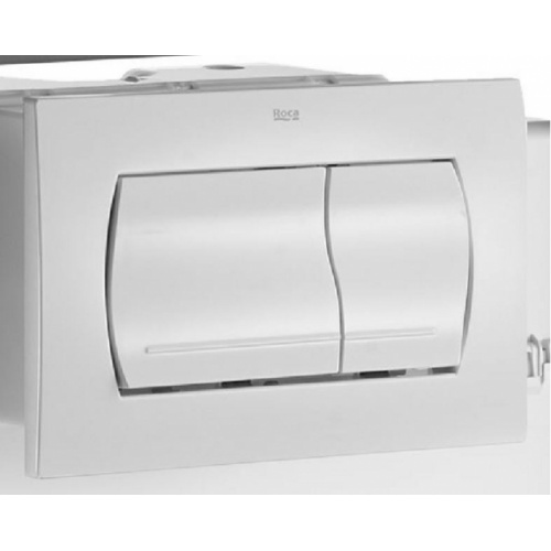 Ensemble WC Bâti-support N-Fix universel + plaque Blanche + cuvette MITOS - ROCA Plaque blanche