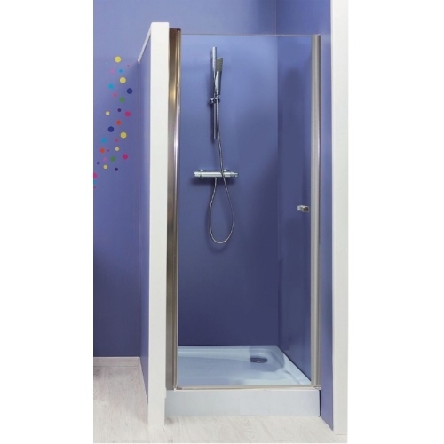 Paroi de douche pivotante FRISCO - verre Transparent - 80 cm