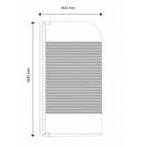 Pare-baignoire 1 volet ICA sérigraphié 80 cm Aqua+ pare baignoire ica