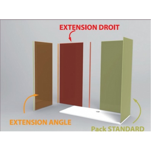 Pack extension angle DECOFAST 1P Taupe H2000 x L900mm Decofast ext + angle Pack extension angle DECOFAST 1P Taupe H2000 x L900mm Decofast ext + angle