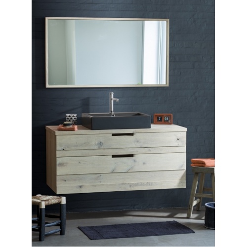 Meuble simple vasque ECOLODGE 100 cm Chêne Massif Meuble simple vasque ECOLODGE 100 cm Chêne Massif