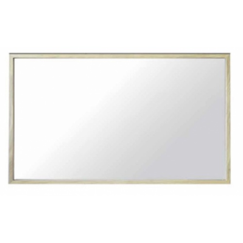 Meuble simple vasque ECOLODGE 100 cm Chêne Massif Miroir bord fin chêne line art