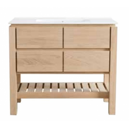 Meuble double vasque EASY 120cm Chêne Massif Huilé Naturel Line art easy Meuble double vasque EASY 120cm Chêne Massif Huilé Naturel Line art easy