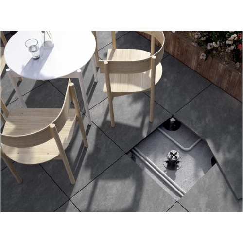 Dalles extérieures Atakama 2.0 60x60 cm Gris Clair Dalle atakama grey installation Dalles extérieures Atakama 2.0 60x60 cm Gris Clair Dalle atakama grey installation