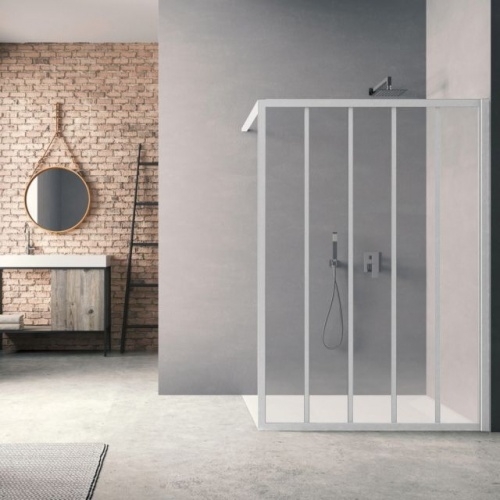 Paroi de douche LOFT Classic Blanc 100 cm - Verre Clair traité Paroi de douche LOFT Classic Blanc 100 cm - Verre Clair traité