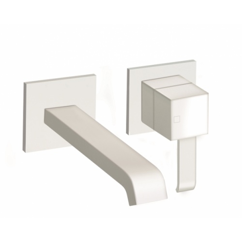 Mitigeur lavabo mural (rosace) WHITEMAT Quadri - Saillie 180 mm Mitigeur lavabo mural (rosace) WHITEMAT Quadri - Saillie 180 mm