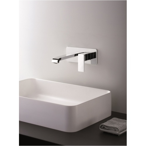 Mitigeur lavabo mural QUADRI S Chromé - Saillie 180 mm Qs27651 amb Mitigeur lavabo mural QUADRI S Chromé - Saillie 180 mm Qs27651 amb