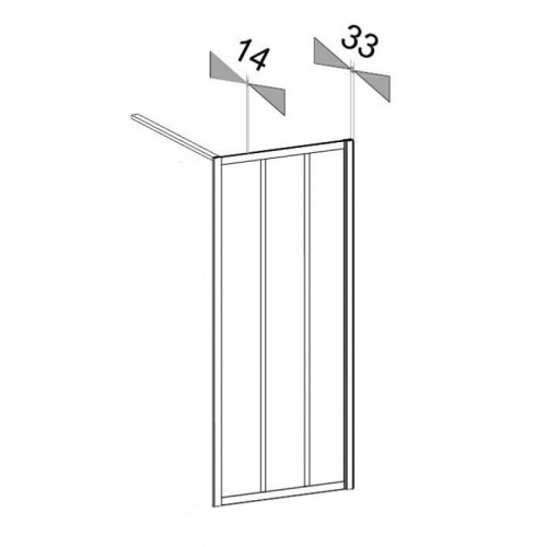 Paroi de douche LOFT Classic 100 cm - Verre Clair traité Epaisseur profilés gamme loft Paroi de douche LOFT Classic 100 cm - Verre Clair traité Epaisseur profilés gamme loft