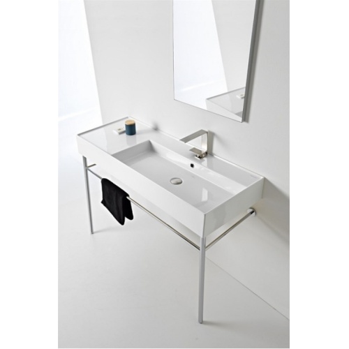 Vasque à poser ou suspendue TEOREMA 2.0 120 cm - Vasque à Droite 0 5122 Vasque à poser ou suspendue TEOREMA 2.0 120 cm - Vasque à Droite 0 5122