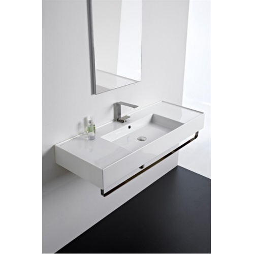 Vasque à poser ou suspendue 120 cm TEOREMA 2.0 - Vasque centrée 0 5125 Vasque à poser ou suspendue 120 cm TEOREMA 2.0 - Vasque centrée 0 5125