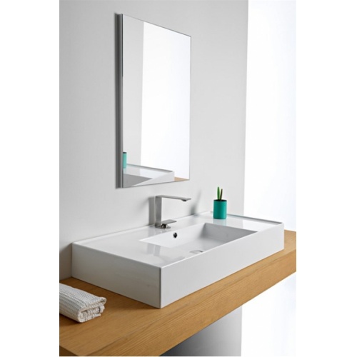 Vasque à poser ou suspendue 120 cm TEOREMA 2.0 - Vasque centrée 0 5124 Vasque à poser ou suspendue 120 cm TEOREMA 2.0 - Vasque centrée 0 5124