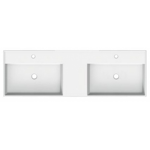 Double vasque à poser ou suspendue 140 cm TEOREMA 0 5116 Double vasque à poser ou suspendue 140 cm TEOREMA 0 5116