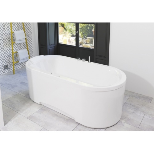 Baignoire Balnéo Ovale à encastrer 180x85 Plénitude - Tête à Droite Tablier plenitude ovale