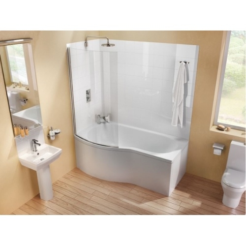 Baignoire-douche ECOROUND Cleargreen - 150 cm - Version Gauche Baignoire ecoround ambiance gauche Baignoire-douche ECOROUND Cleargreen - 150 cm - Version Gauche Baignoire ecoround ambiance gauche