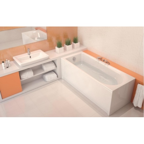 Baignoire rectangulaire 140x70 Flavia sans tablier Flavia cersanit Baignoire rectangulaire 140x70 Flavia sans tablier Flavia cersanit