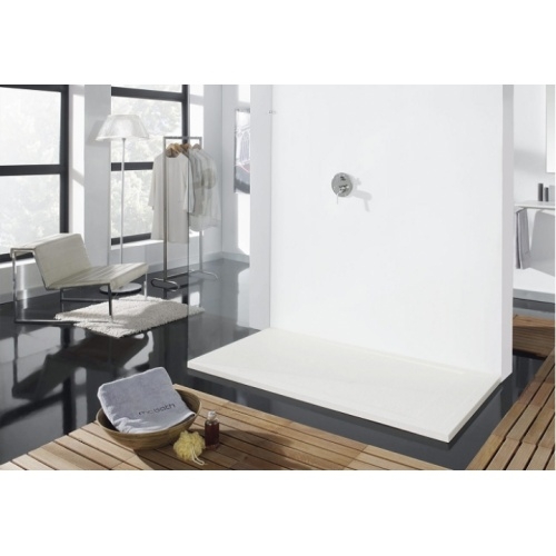 Receveur de douche écoulement linéaire Stone Cover Andromède Blanc 100x100 Andromède grille cover stone blanc ambiance (2) Receveur de douche écoulement linéaire Stone Cover Andromède Blanc 100x100 Andromède grille cover stone blanc ambiance (2)