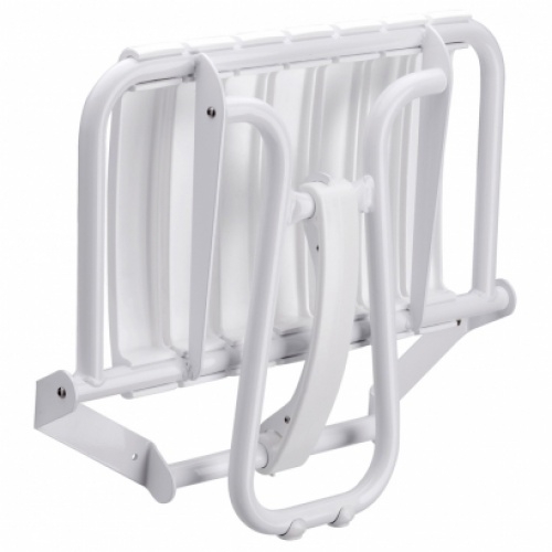 Siège de douche adaptée PMR et Séniors, escamotable Assise grande taille - Blanc 047632 siege de douche grande taille blanc (1)