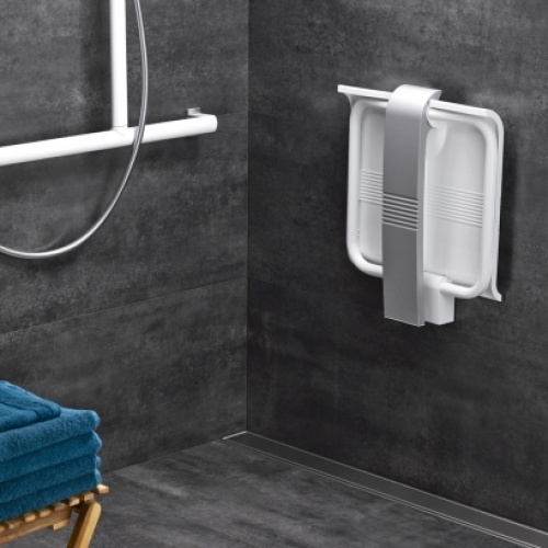 Siège de douche escamotable Arsis - Blanc et Gris mat* Siege de douche arsis blanc gris mat (1) Siège de douche escamotable Arsis - Blanc et Gris mat* Siege de douche arsis blanc gris mat (1)