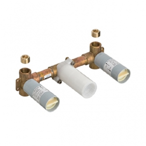 Mélangeur lavabo 3 trous mural bec long Axor Massaud - 18115000 Mélangeur lavabo 3 trous mural bec long Axor Massaud - 18115000