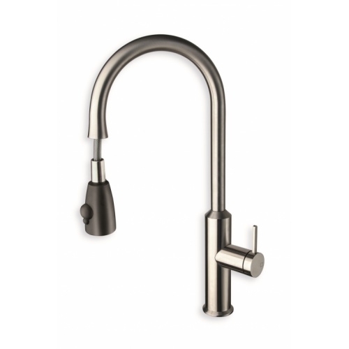 Mitigeur pour évier de cuisine ALTO 100% Inox avec douchette - KX53028 Kx53028 (2) Mitigeur pour évier de cuisine ALTO 100% Inox avec douchette - KX53028 Kx53028 (2)