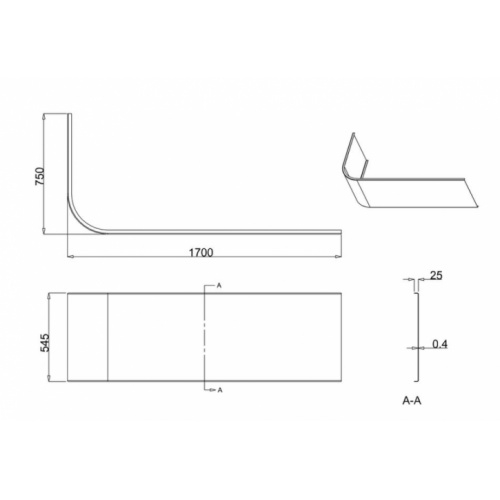 Baignoire d'angle VIRIDE Cleargreen 170 cm - Version Droite + Tablier Tablier Viride 170 Baignoire d'angle VIRIDE Cleargreen 170 cm - Version Droite + Tablier Tablier Viride 170