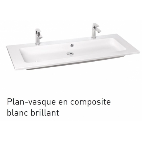 Meuble RIVAGE une grande vasque 120 cm Chêne Cognac Plan composite 120 cm Meuble RIVAGE une grande vasque 120 cm Chêne Cognac Plan composite 120 cm