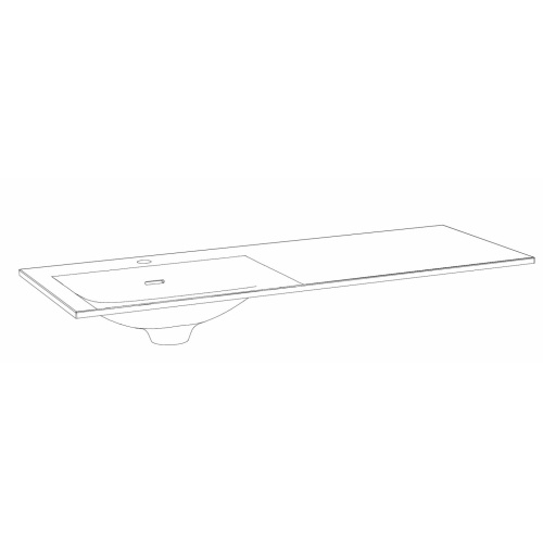 Meuble RIVAGE 120cm vasque à gauche Bicolore Chêne Clair PMS120G Meuble RIVAGE 120cm vasque à gauche Bicolore Chêne Clair PMS120G