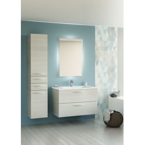 Meuble simple vasque SWING 90 cm Sciée Blanc Meuble simple vasque SWING 90 cm Sciée Blanc