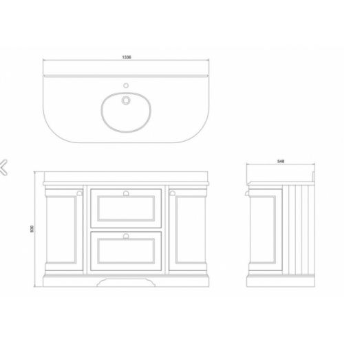 Meuble de salle de bain traditionnel simple vasque Olive Meuble Burlington Gris et Carrare Meuble de salle de bain traditionnel simple vasque Olive Meuble Burlington Gris et Carrare