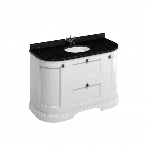 Meuble de salle de bain traditionnel simple vasque Olive FC4W_black Meuble de salle de bain traditionnel simple vasque Olive FC4W_black