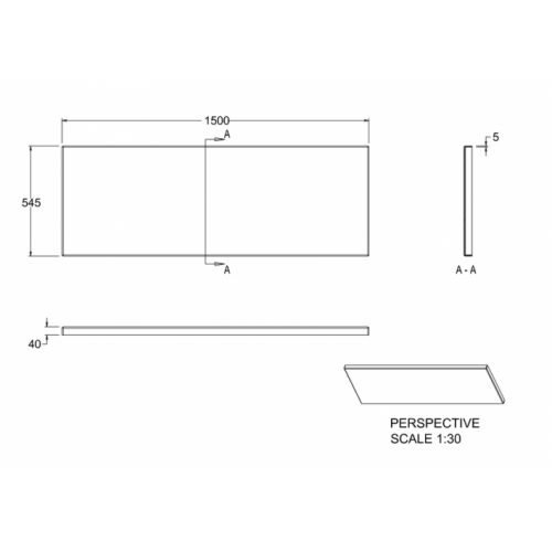 Tablier Frontal 150 cm Cleargreen R23F Schéma Tablier Frontal 150 cm Cleargreen R23F Schéma