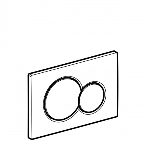 Pack WC Geberit UP320 + Cuvette AquaBlade TESI + Sigma Chromé Brillant Plaque Sigma