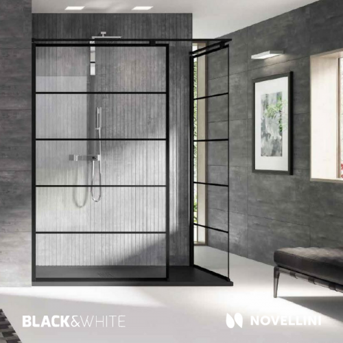 Paroi de douche fixe KUADRA H Stripes 100 cm Kuadra Stripes Paroi de douche fixe KUADRA H Stripes 100 cm Kuadra Stripes
