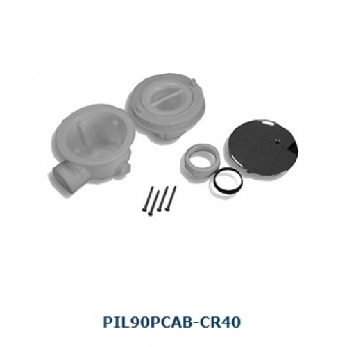 Bonde double joint d'étanchéité - PIL90PCAB-CR40 - Novellini Bonde vue eclatée Bonde double joint d'étanchéité - PIL90PCAB-CR40 - Novellini Bonde vue eclatée