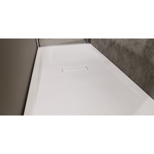 Receveur rectangulaire CUSTOM TOUCH Blanc Mat - Hauteur 3.5 cm - 120x70 cm