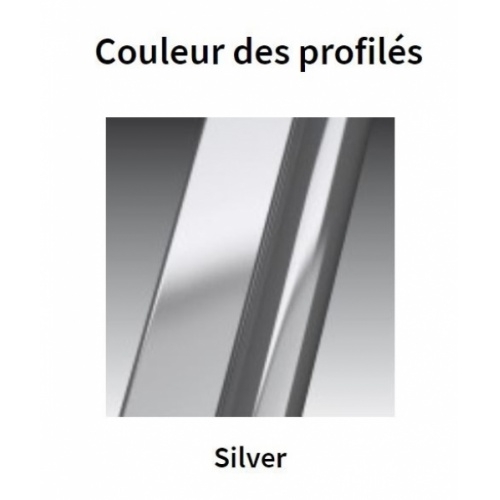 Paroi fixe latérale ZEPHYROS 2.0 F 70cm - Transparent - Silver Couleur Profilés Silver Paroi fixe latérale ZEPHYROS 2.0 F 70cm - Transparent - Silver Couleur Profilés Silver