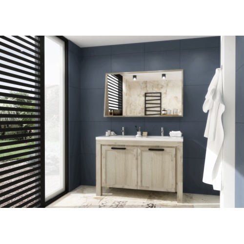 Meuble double vasque WINDSOR Acacia Massif