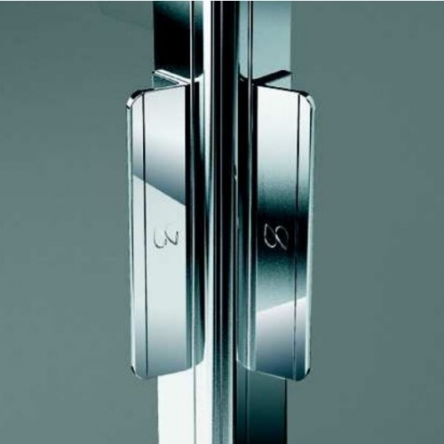 Paroi de douche sans seuil 1 porte coulissante+1 fixe LUNES 2.0 2PH 115 cm- Sérigraphié - Chromé - Ouv Gauche Poignée LUNES 2 0 - Chromé Paroi de douche sans seuil 1 porte coulissante+1 fixe LUNES 2.0 2PH 115 cm- Sérigraphié - Chromé - Ouv Gauche Poignée LUNES 2 0 - Chromé