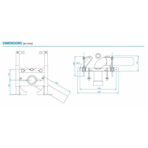 Kit Hydrochasse + Tuyau + Bâti-support GRIFFON Bâti-support Griffon dimensions Kit Hydrochasse + Tuyau + Bâti-support GRIFFON Bâti-support Griffon dimensions